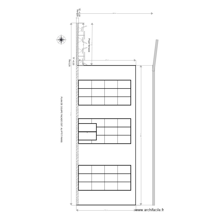 plan de coupe petit paris. Plan de 0 pièce et 0 m2