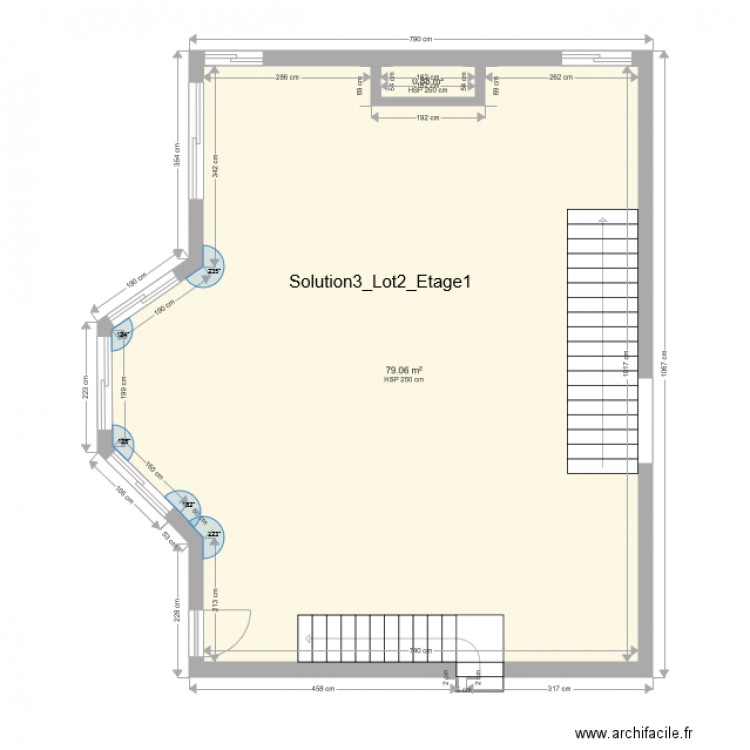 Solution3Lot2Etage1. Plan de 0 pièce et 0 m2