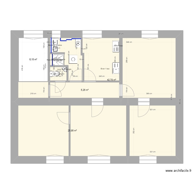 Etg1. Plan de 0 pièce et 0 m2