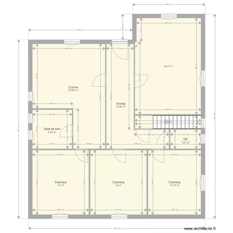 CHAROUD Adine Roanne. Plan de 