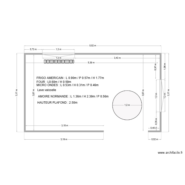 cuisine. Plan de 0 pièce et 0 m2