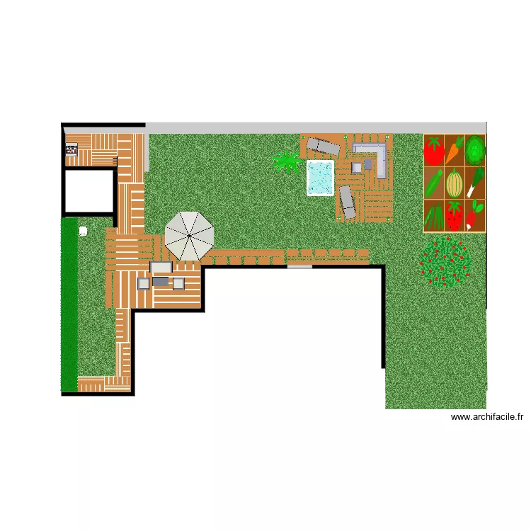 jardin 4. Plan de 