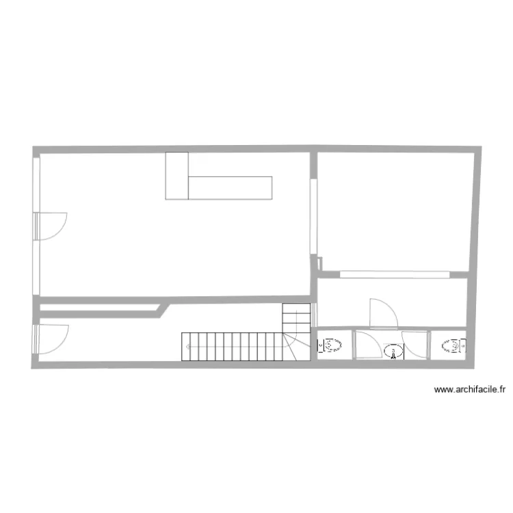 benedenverdieping. Plan de 