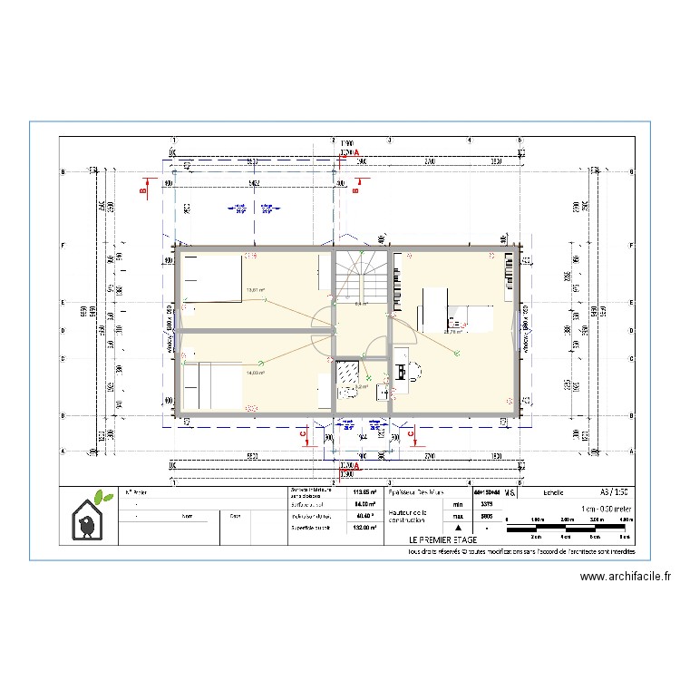 Maison - étage. Plan de 0 pièce et 0 m2