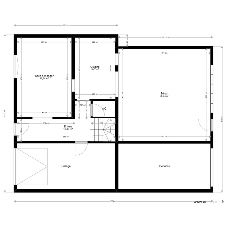 Romain Anne So. Plan de 7 pièces et 117 m2