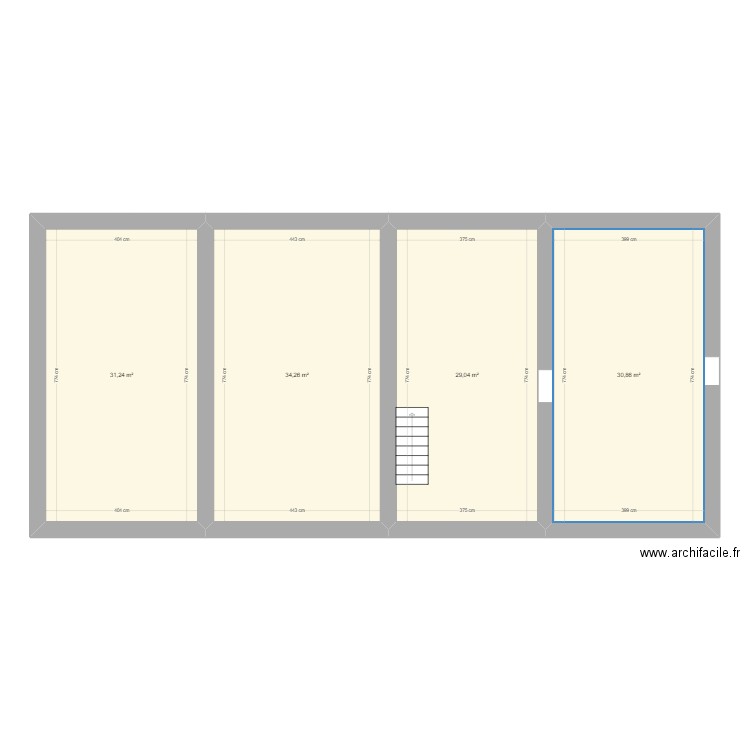 2ème. Plan de 0 pièce et 0 m2