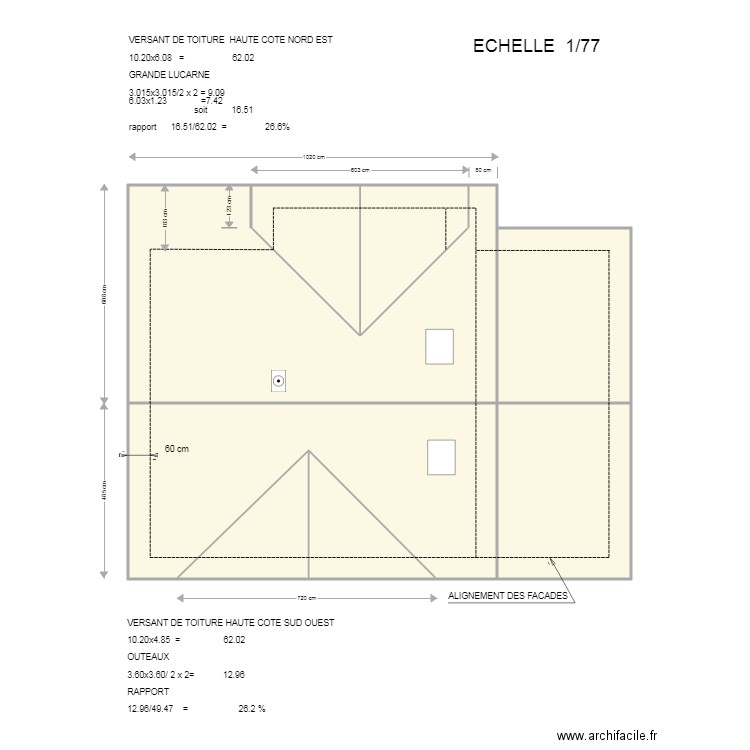 ROZAND   VILLARD  TOITURES A. Plan de 0 pièce et 0 m2