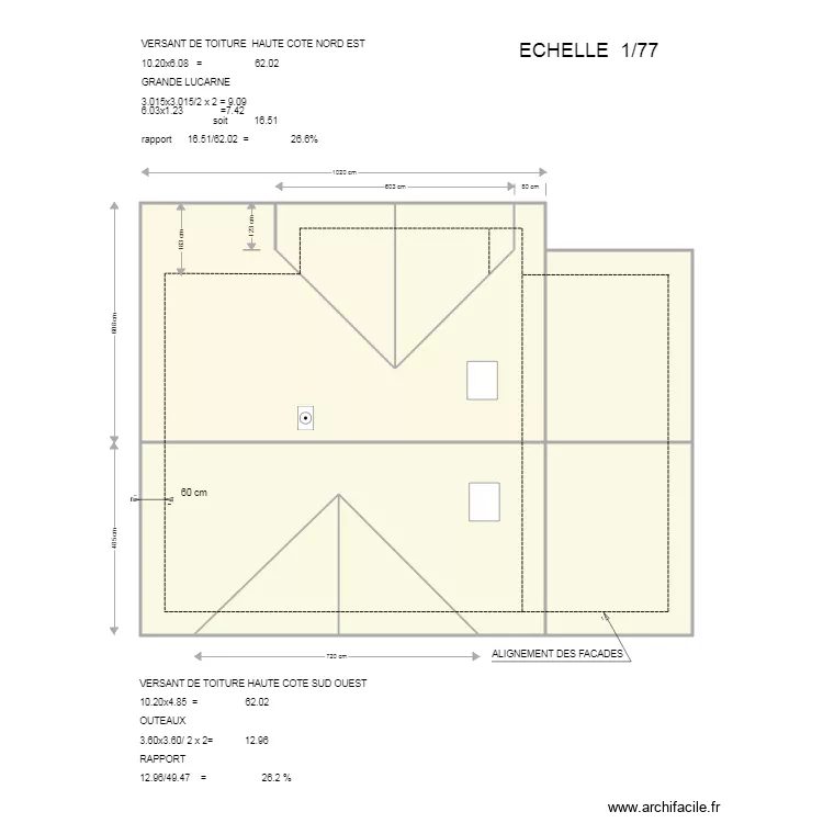 ROZAND   VILLARD  TOITURES A. Plan de 