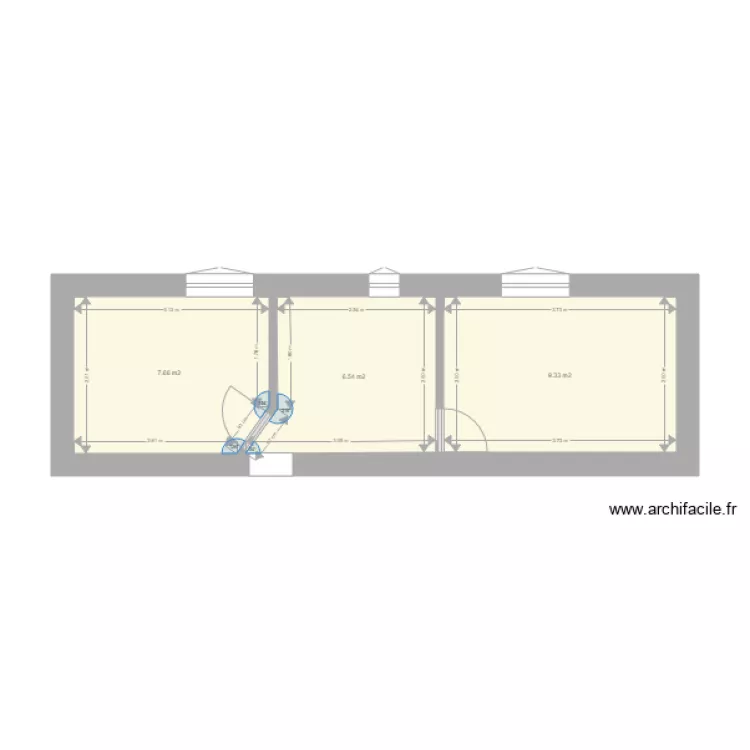 Chambre parentale. Plan de Chambre parentale. Plan de