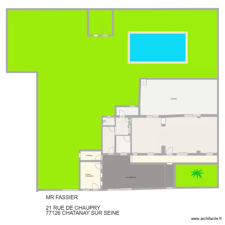 plant de masse. Plan de 