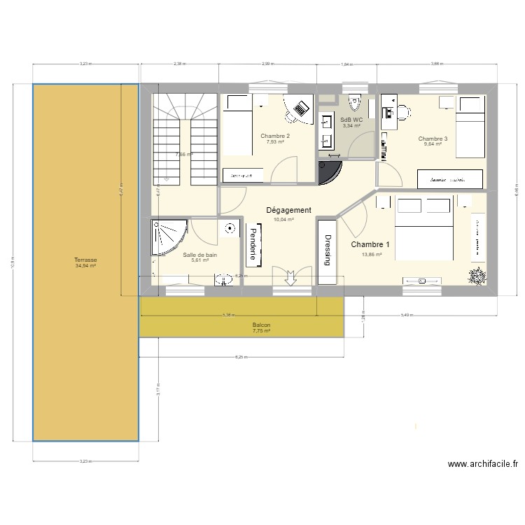maison VIOLETA projet V3. Plan de 0 pièce et 0 m2