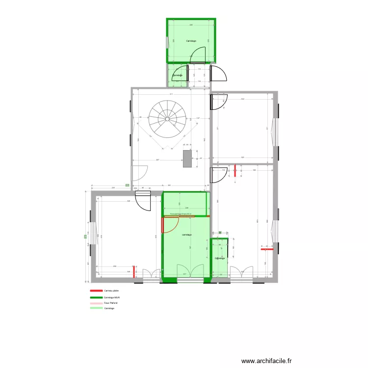 1ER Etage Carrelage. Plan de 