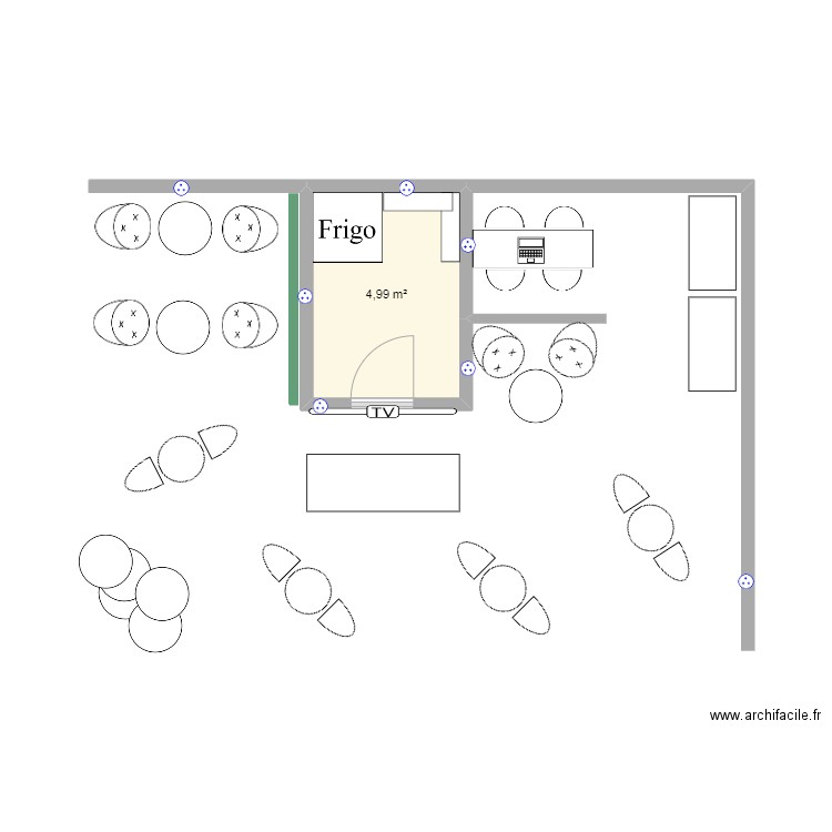 POLLUTEC 2023. Plan de 1 pièce et 5 m2