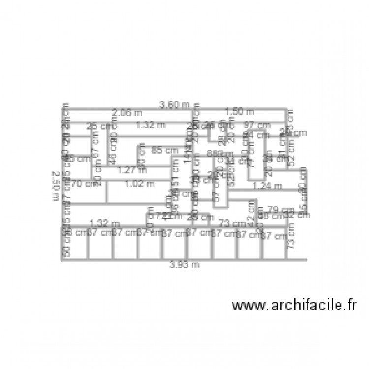 meuble bibliotheque def avec cote 4. Plan de 0 pièce et 0 m2