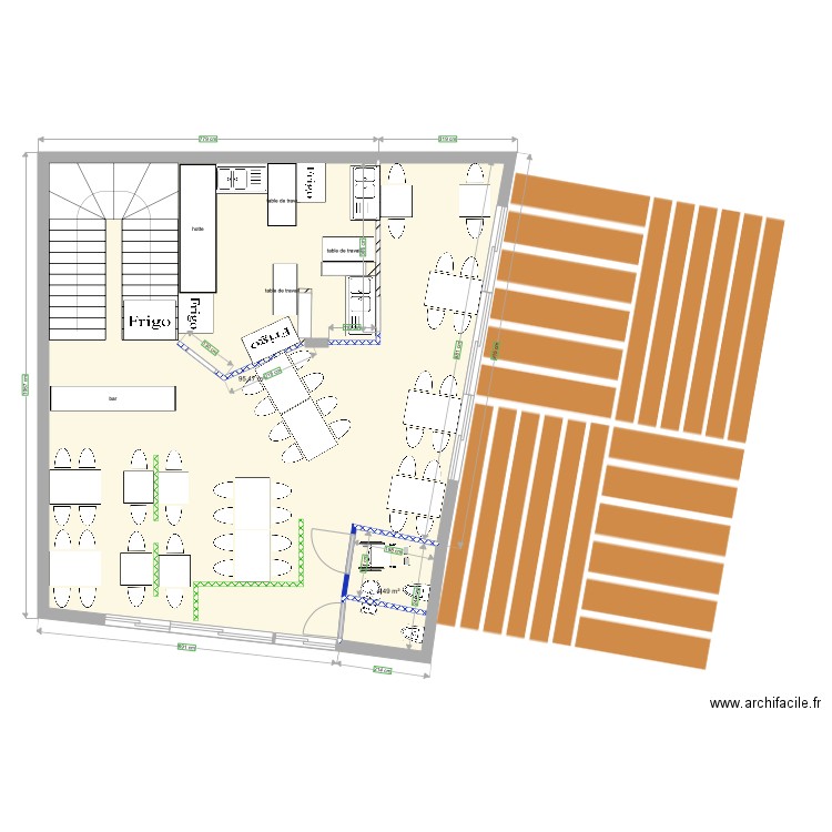 plan restau my Little Saigon 4. Plan de 0 pièce et 0 m2