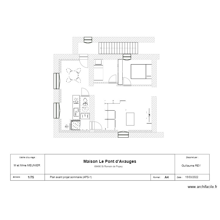 Maison St Romain de Popey APS-1. Plan de 0 pièce et 0 m2