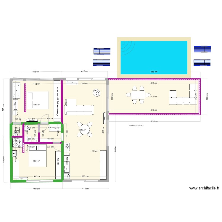 DEVOIS LOT B  21 sep. Plan de 5 pièces et 97 m2