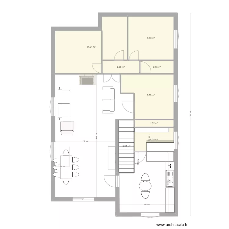 ARLETTE R+1 projet. Plan de ARLETTE R+1 projet. Plan de