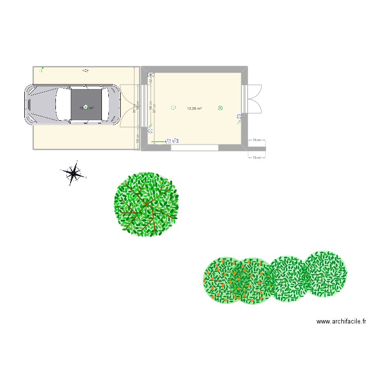 auvent et local rangement. Plan de 0 pièce et 0 m2