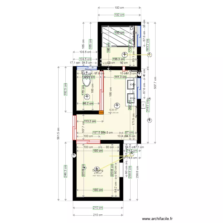 SDE SUITE . Plan de 