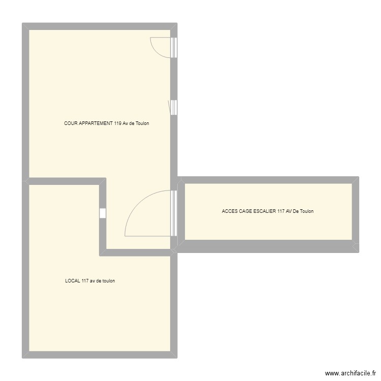 local. Plan de 0 pièce et 0 m2