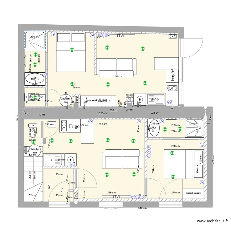 corneille RDC fin 2 pdf. Plan de 10 pièces et 61 m2