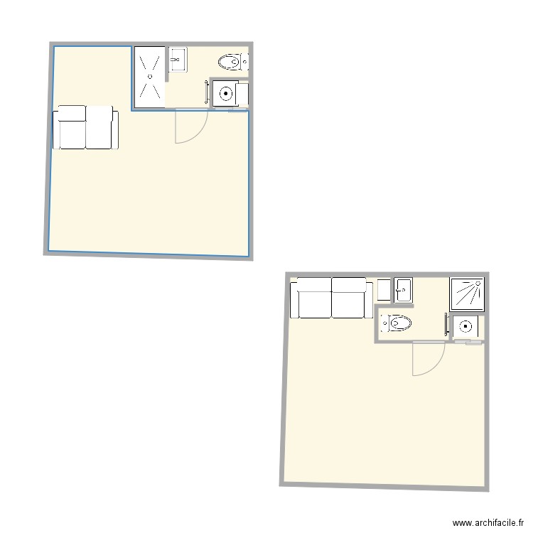 SALLE D'EAU DEPENDANCE. Plan de 6 pièces et 42 m2