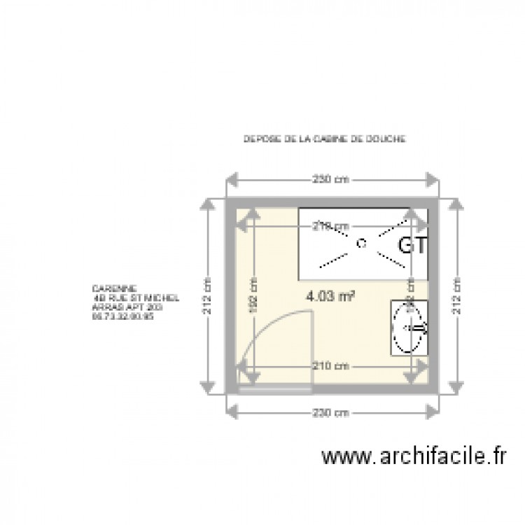 CARENNE . Plan de 0 pièce et 0 m2