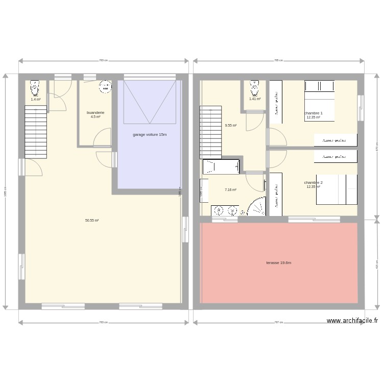 bois 2. Plan de 0 pièce et 0 m2