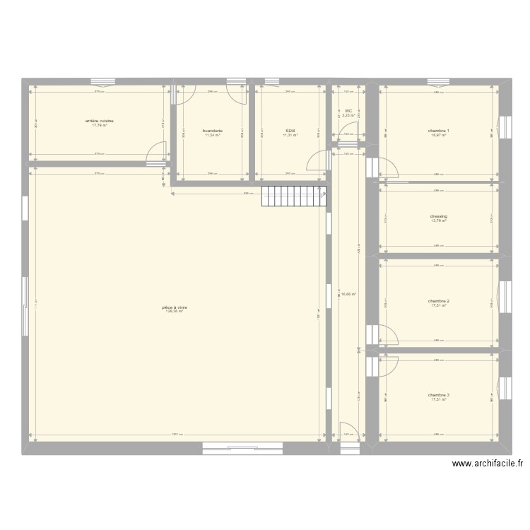 Maison Levignac. Plan de 15 pièces et 401 m2