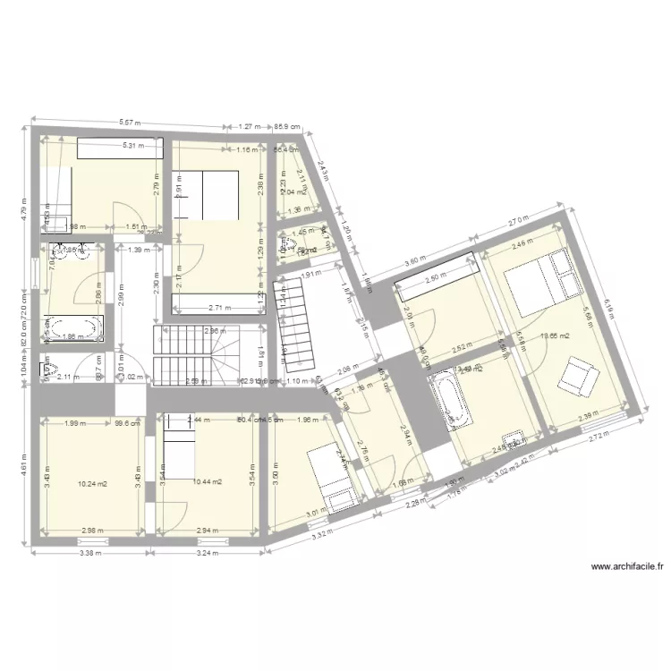 reynaud etage. Plan de 