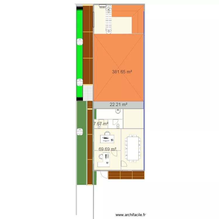 Plan de local technique. Plan de 