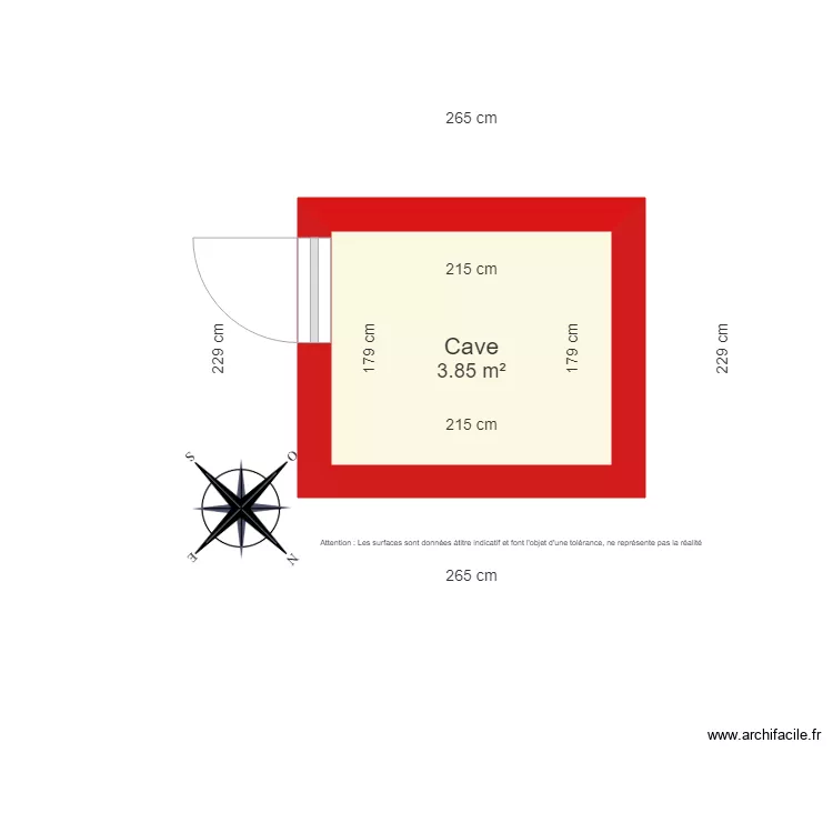 BI 3093 Cave. Plan de 