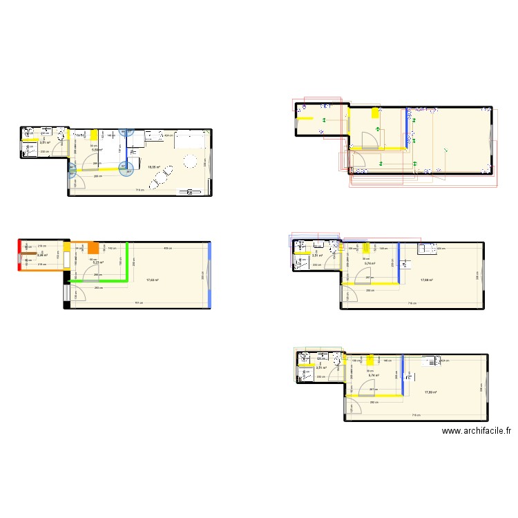 Charonnerie 28m. Plan de 15 pièces et 135 m2