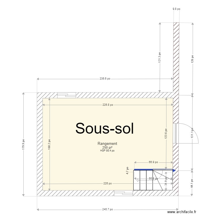 Casse croute 4 St Ignace réaménagement. Plan de 0 pièce et 0 m2