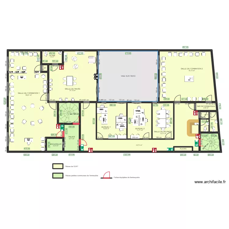INSTITUT FRANCAIS D HYPNOSE APRES TRAVAUX. Plan de INSTITUT FRANCAIS D HYPNOSE APRES TRAVAUX. Plan de