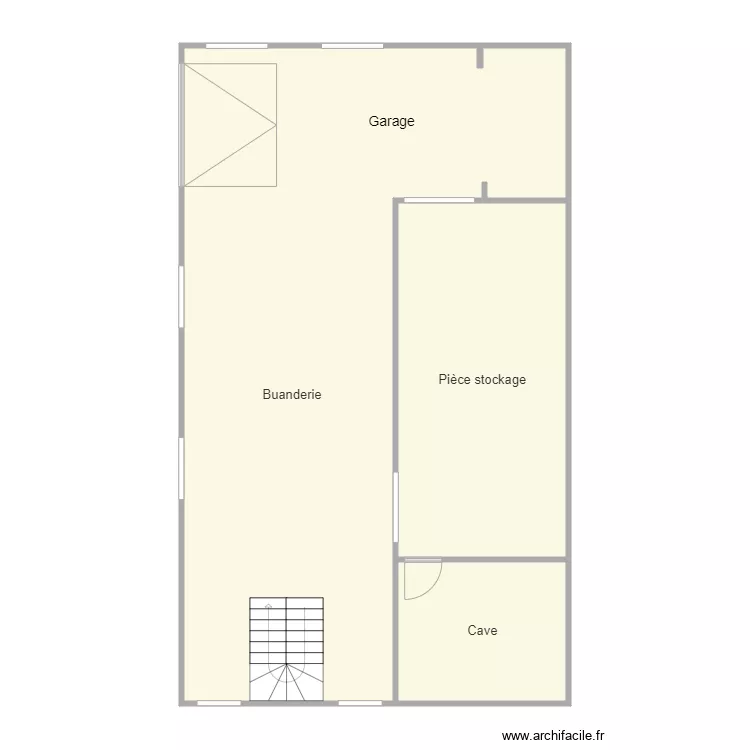 bois martin Sous sol. Plan de 