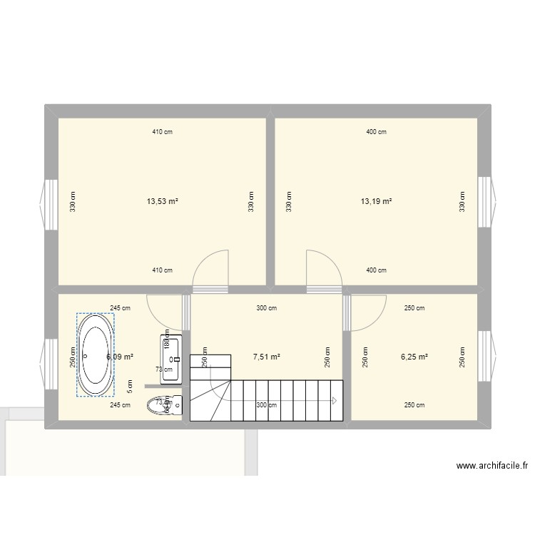 LAROSE. Plan de 15 pièces et 170 m2