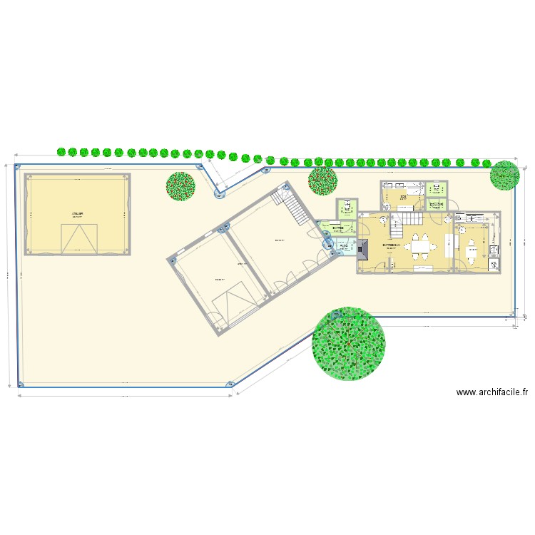 PLAN BON 151. Plan de 13 pièces et 559 m2