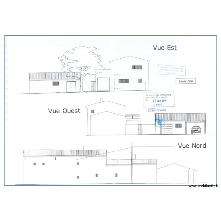 plan de coupe sauzet. Plan de 0 pièce et 0 m2