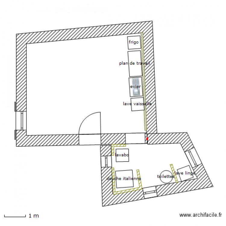 projet squat3_équipé. Plan de 0 pièce et 0 m2