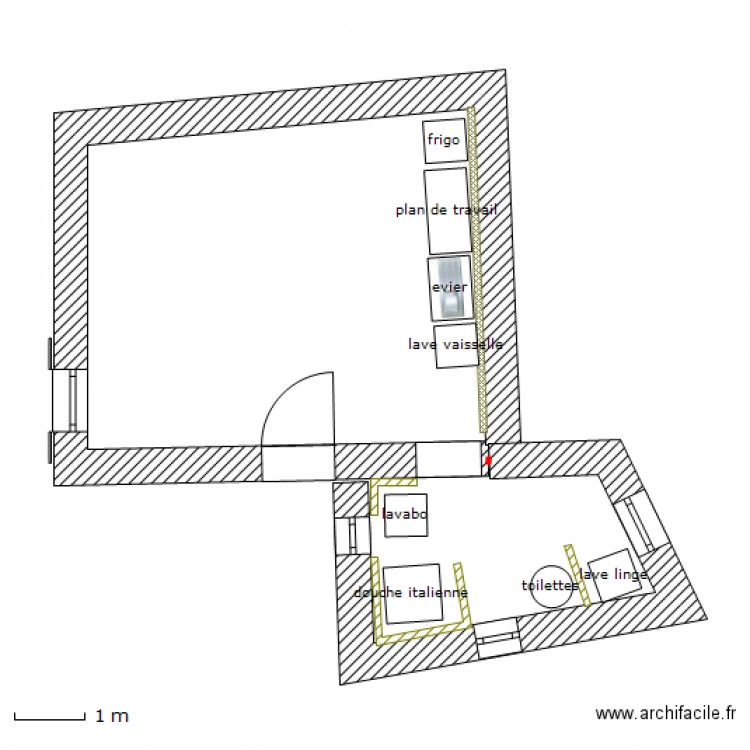 projet squat3_équipé. Plan de 0 pièce et 0 m2