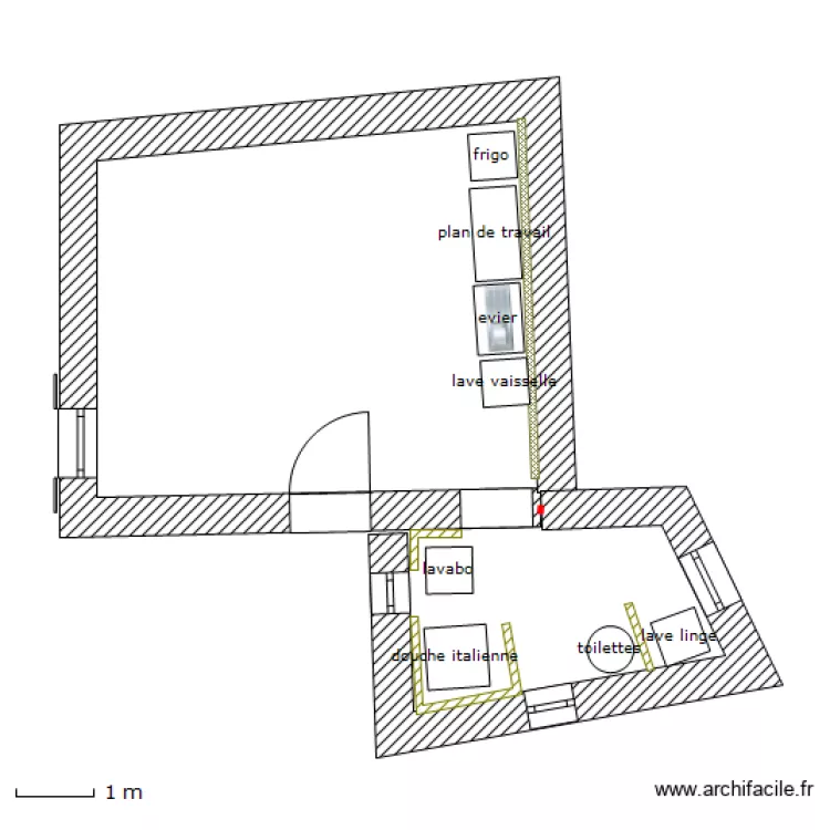 projet squat3_&eacute;quip&eacute;. Plan de 