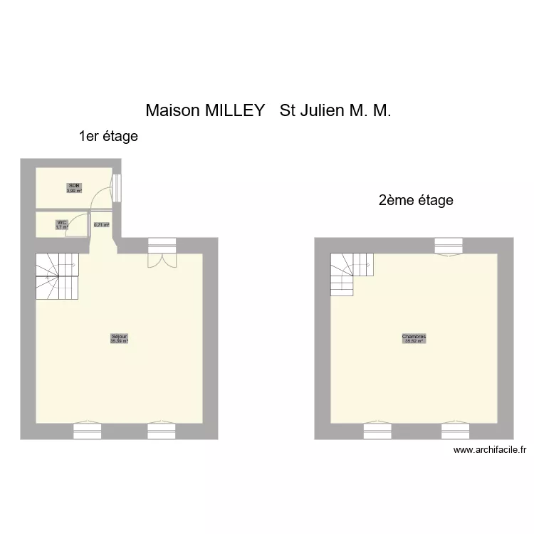 MILEY St Julien M M . Plan de MILEY St Julien M M . Plan de