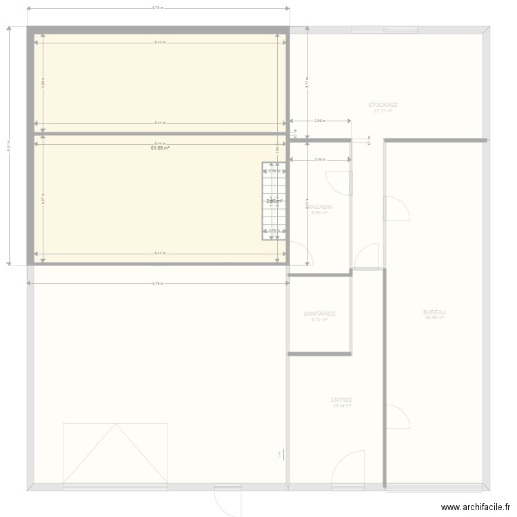 MALEPLATE. Plan de 8 pièces et 287 m2