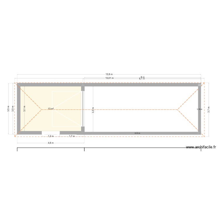Carport v2. Plan de 0 pièce et 0 m2