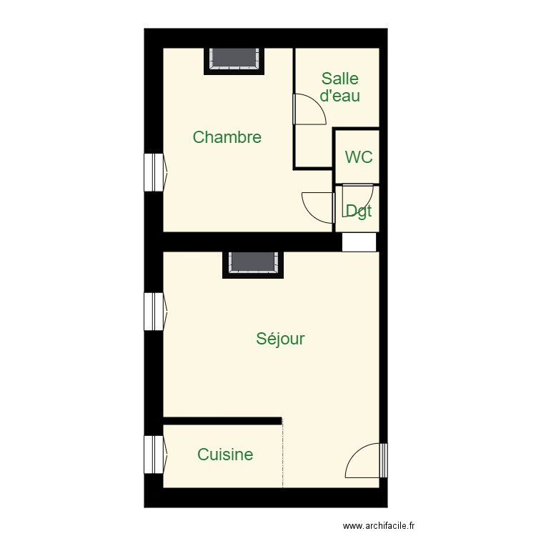 MALGOUYRES APPT 5. Plan de 0 pièce et 0 m2