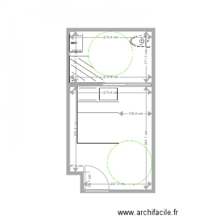 Chambres adaptées Les Loges. Plan de 0 pièce et 0 m2