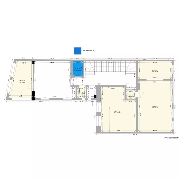 SAR CAF 2 ER ETAGE exsistant . Plan de SAR CAF 2 ER ETAGE exsistant . Plan de