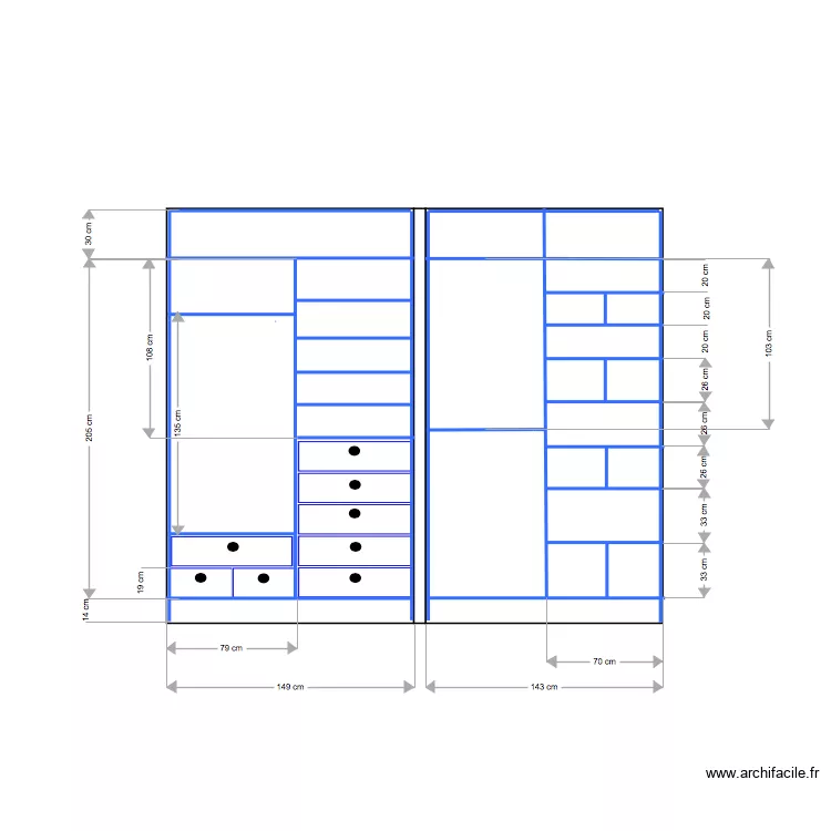 placard CH bleu4. Plan de 